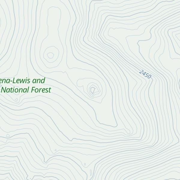 Map of Elk Peak