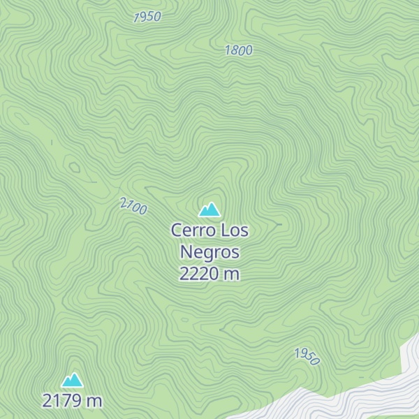 Map of Cerro Los Negros