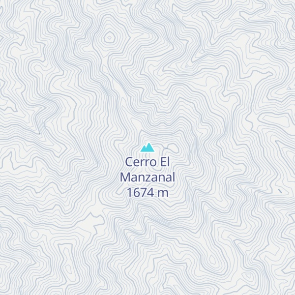 Map of Cerro El Manzanal