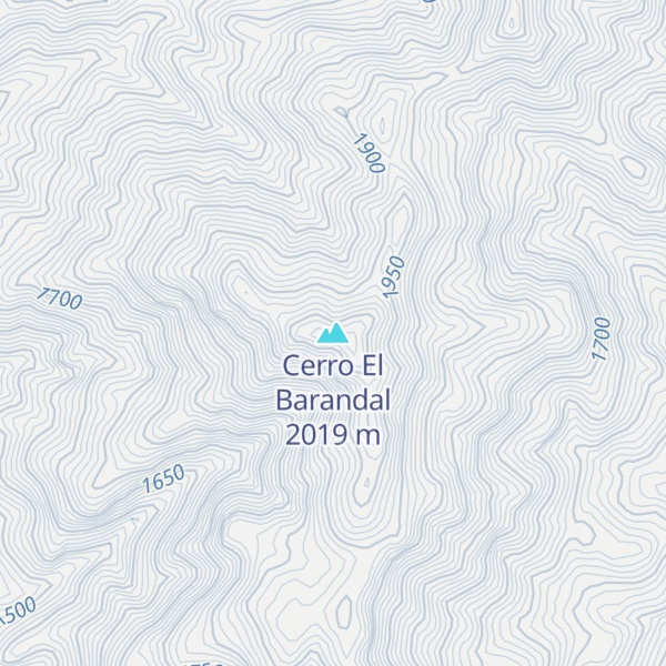 Map of Cerro El Barandal