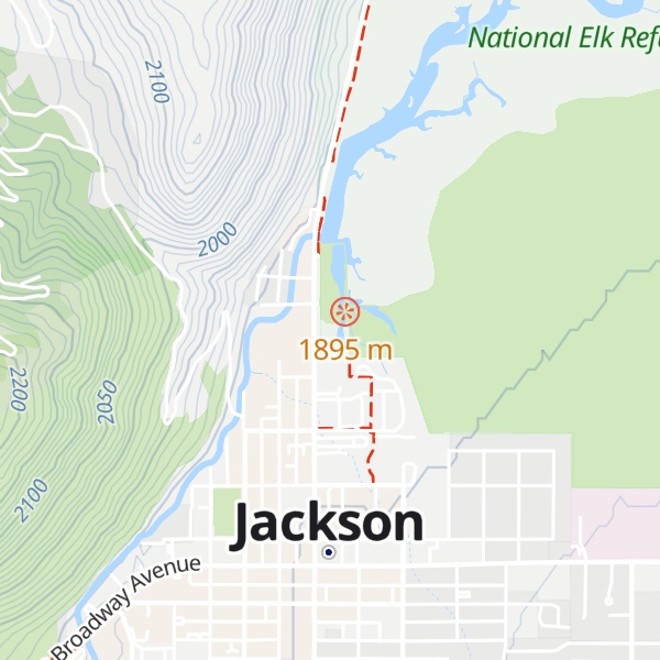 Map of National Elk Refuge & Greater Yellowstone Visitor Center
