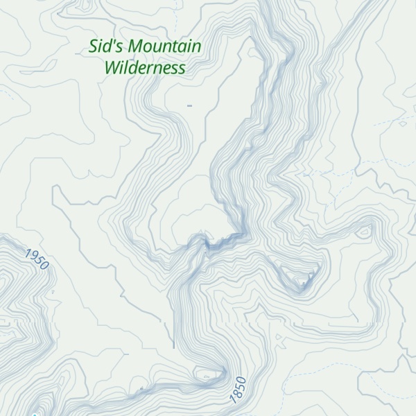 Map of Sids Mountain