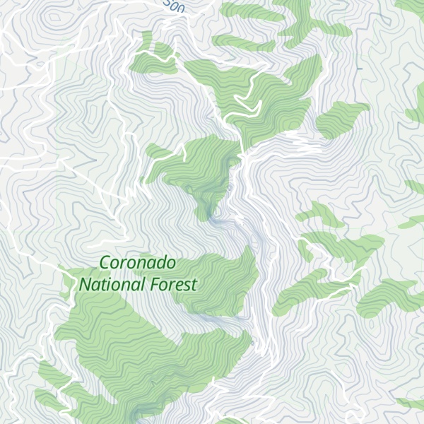 Map of Harts Butte