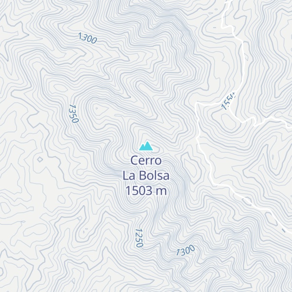 Map of Cerro La Bolsa
