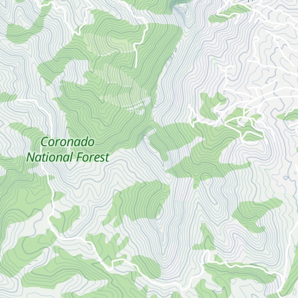 Map of Miner's Cabin Peak