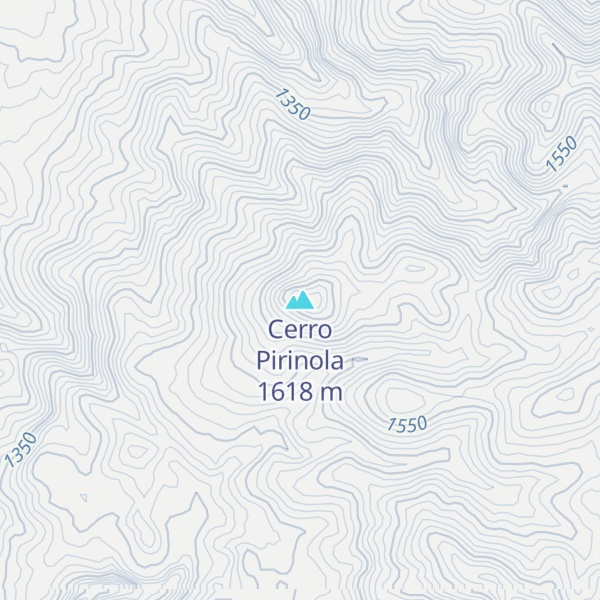 Map of Cerro Pirinola