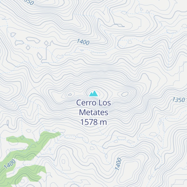 Map of Cerro Los Metates