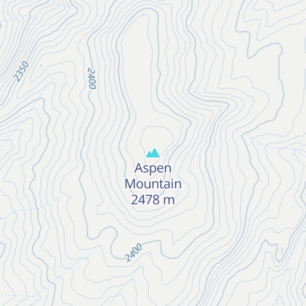 Map of Aspen Mountain
