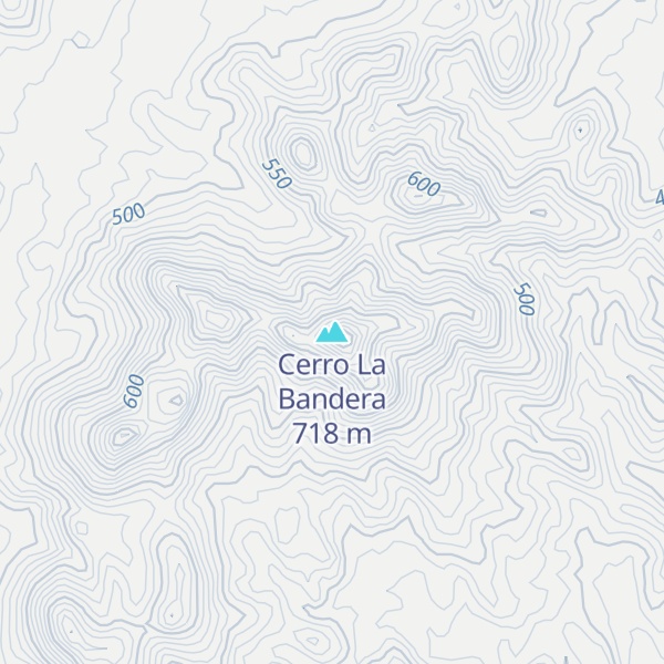 Map of Cerro La Bandera