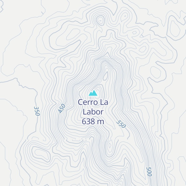 Map of Cerro La Labor