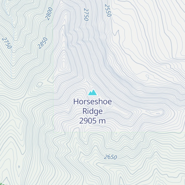 Map of Horseshoe Ridge