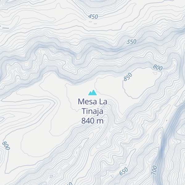 Map of Mesa La Tinaja
