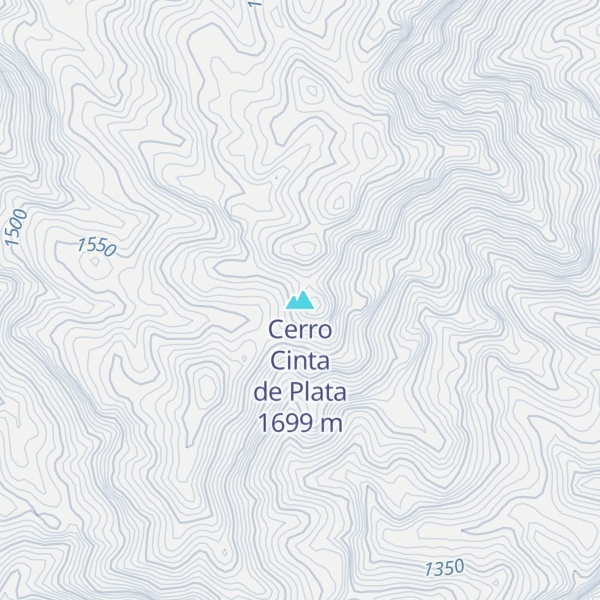 Map of Cerro Cinta de Plata