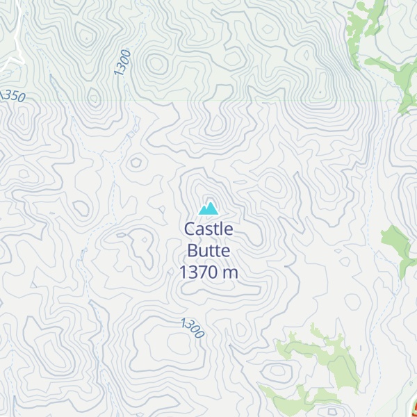 Map of Castle Butte