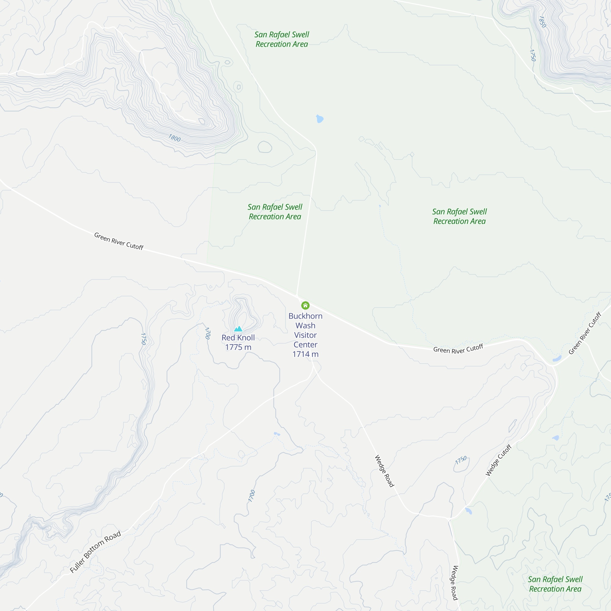 Buckhorn Wash Visitor Center map
