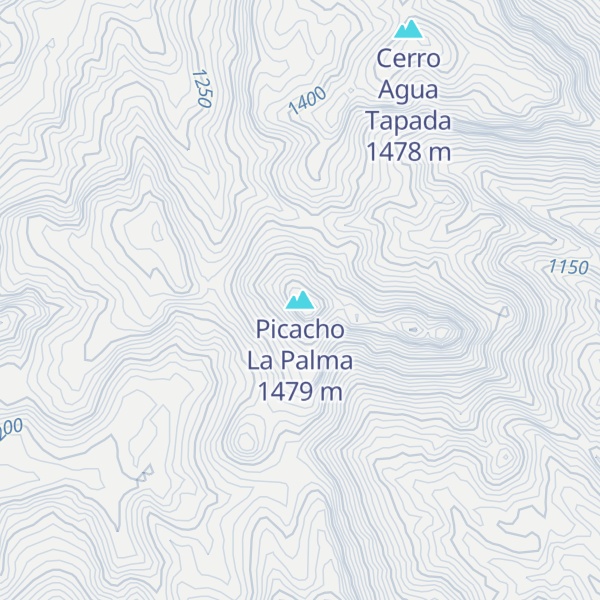 Map of Picacho La Palma
