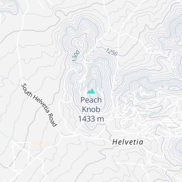 Map of Peach Knob