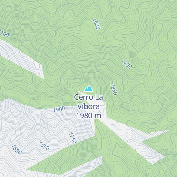 Map of Cerro La Víbora