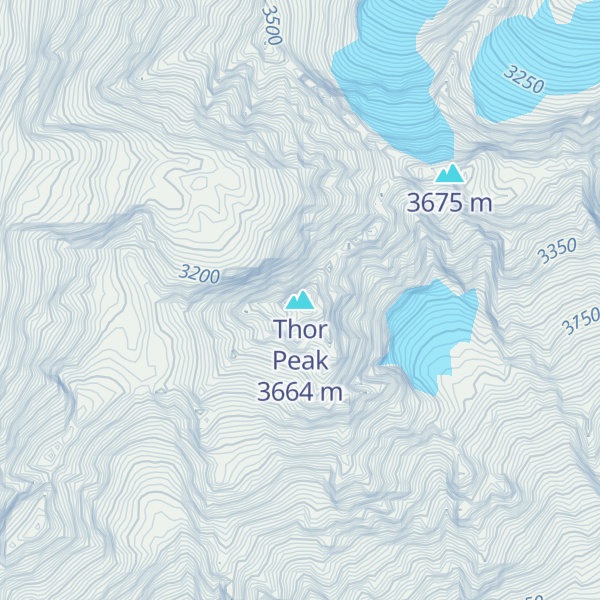 Map of Thor Peak