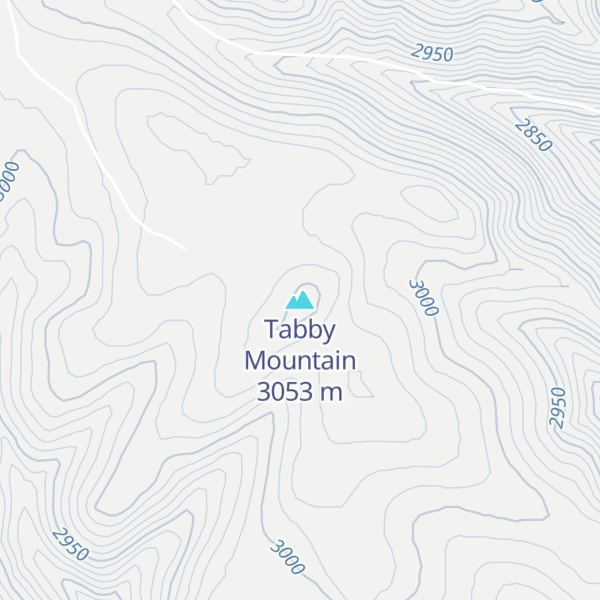 Map of Tabby Mountain