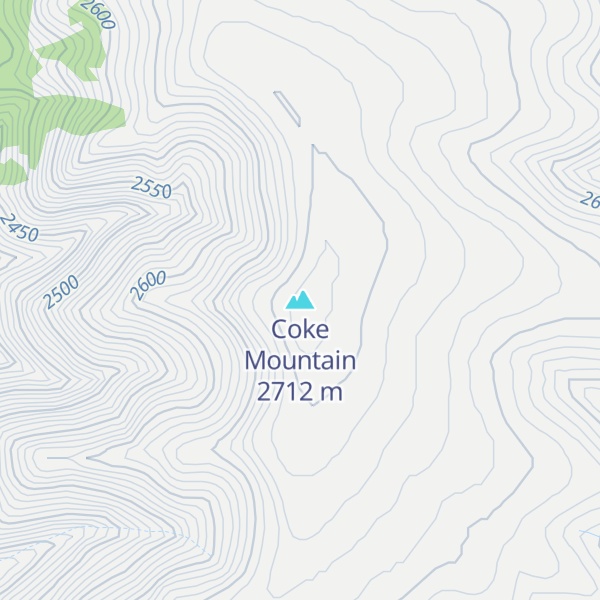 Map of Coke Mountain