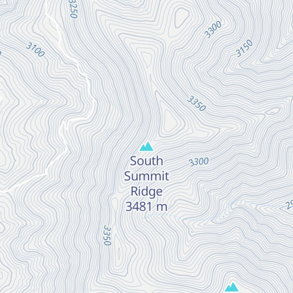 Map of South Summit Ridge