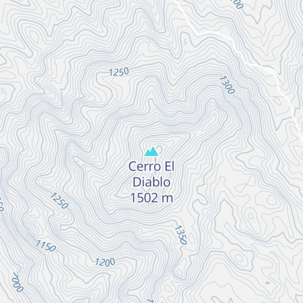 Map of Cerro El Diablo