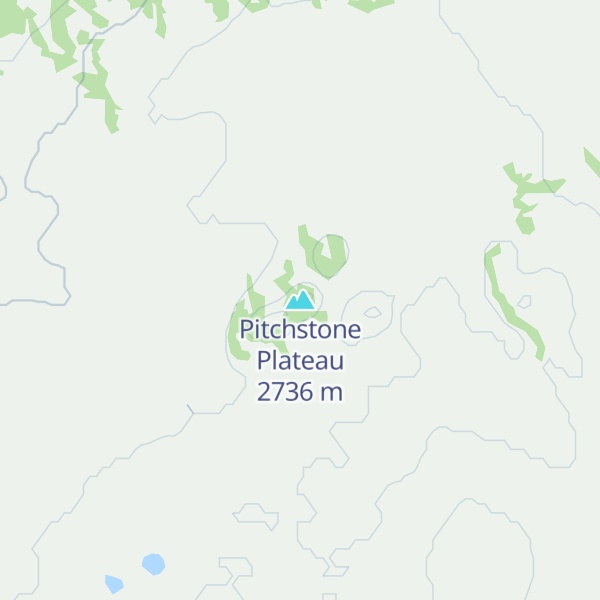 Map of Pitchstone Plateau