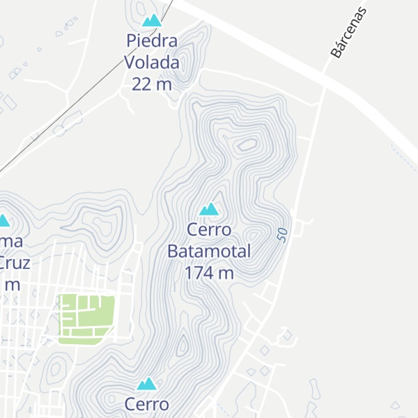 Map of Cerro Batamotal