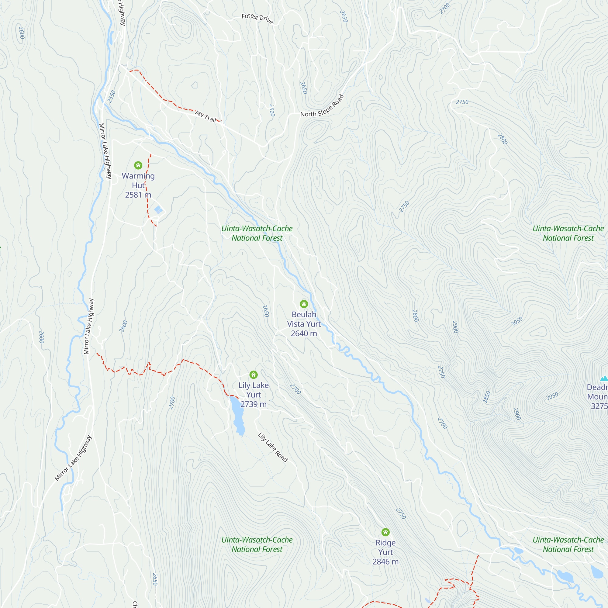 Beulah Vista Yurt map