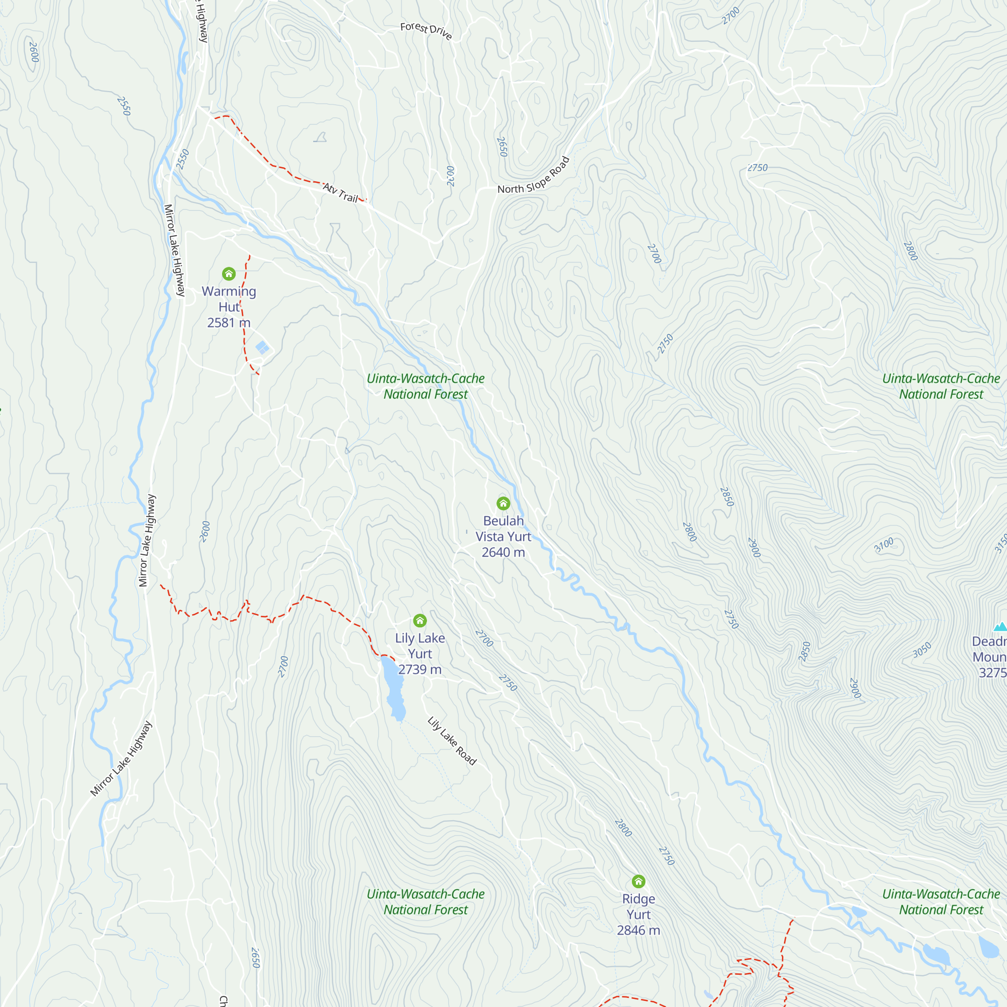 Beulah Vista Yurt map