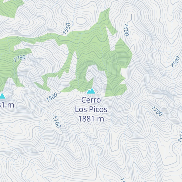 Map of Cerro Los Picos