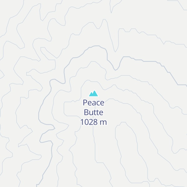 Map of Peace Butte
