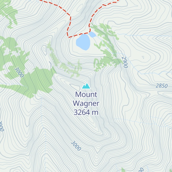Map of Mount Wagner