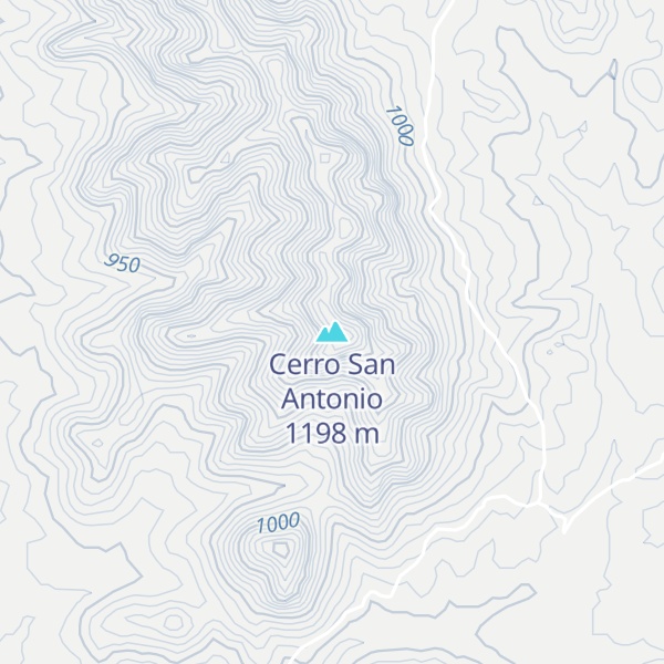 Map of Cerro San Antonio