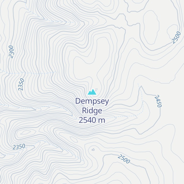 Map of Dempsey Ridge