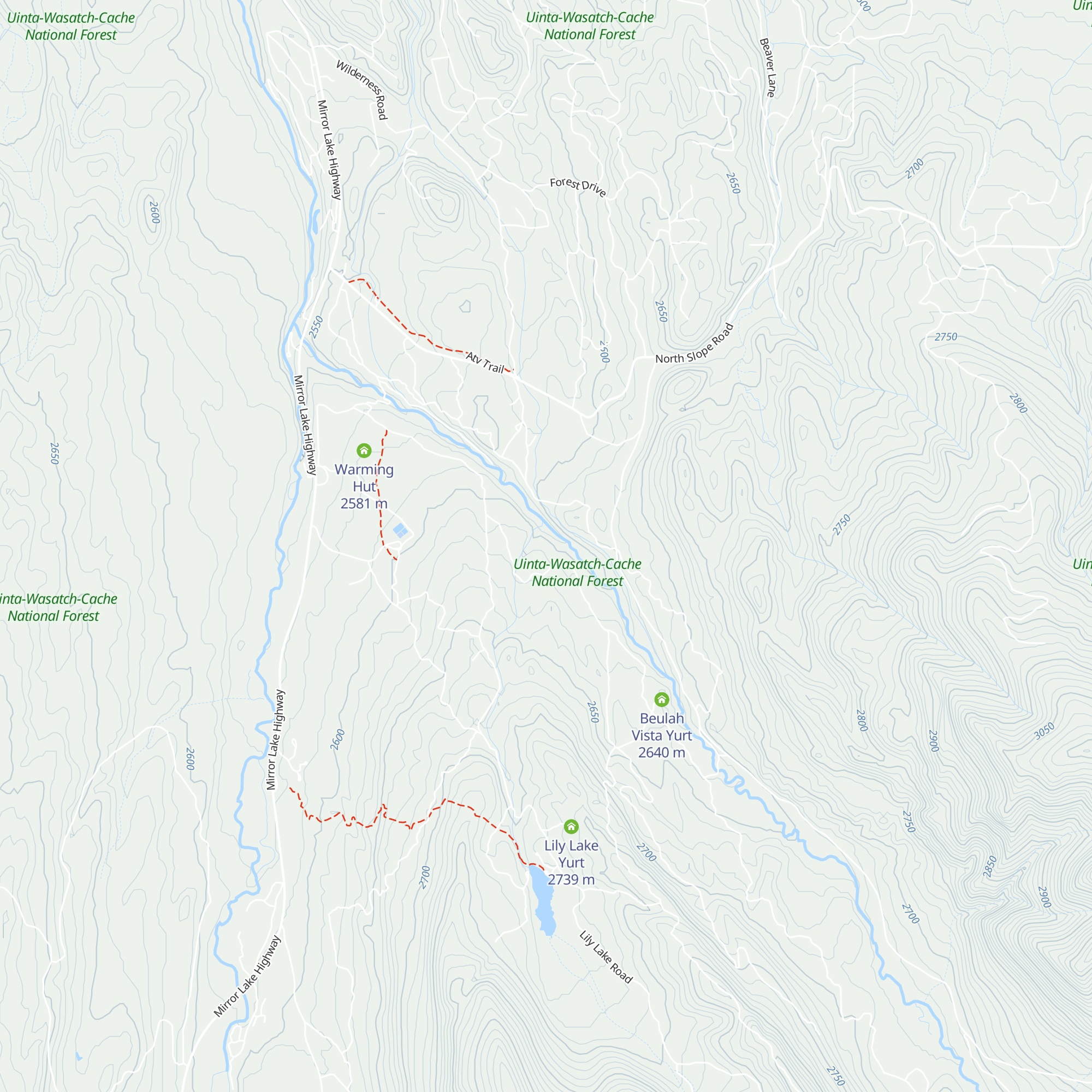 East Fork Yurt map