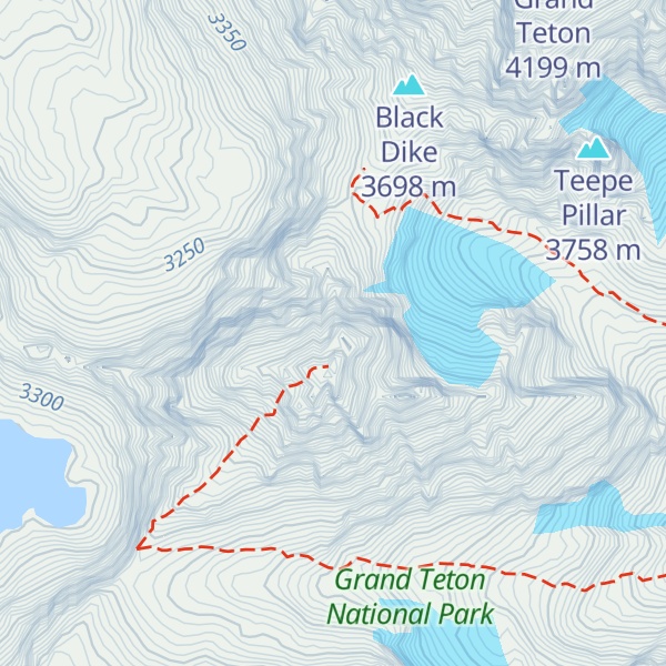 Map of Bonney Pinnacle