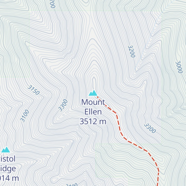 Map of Mount Ellen