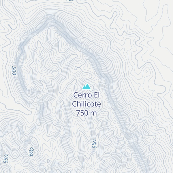Map of Cerro El Chilicote