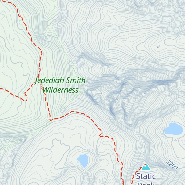 Map of Teton Crest Highpoint