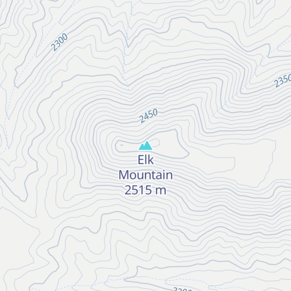 Map of Elk Mountain