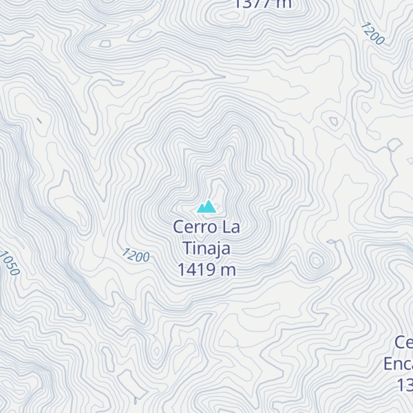 Map of Cerro La Tinaja