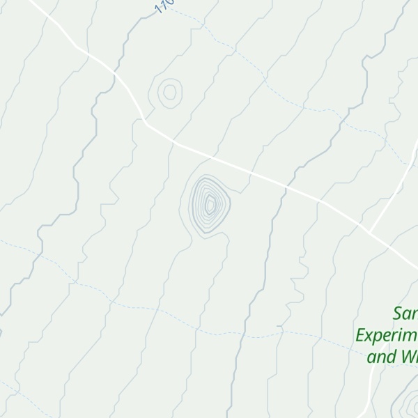 Map of Huerfano Butte