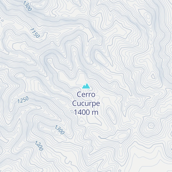 Map of Cerro Cucurpe