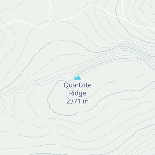 Map of Quartzite Ridge