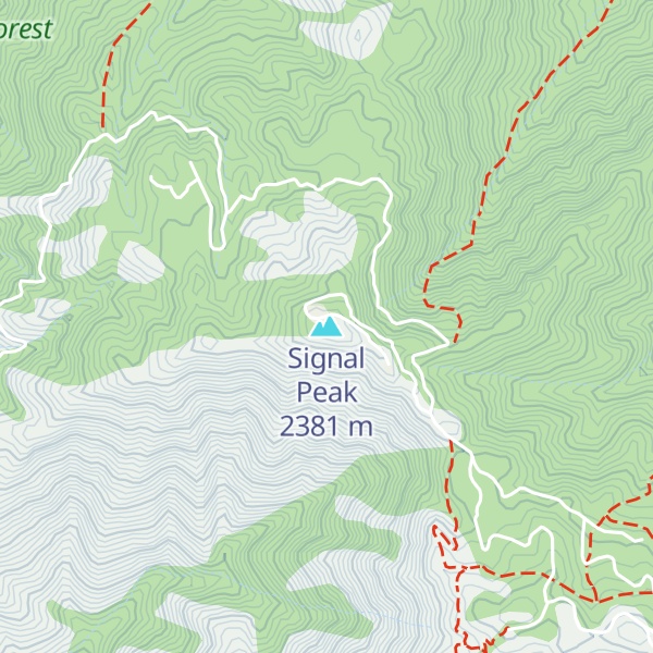 Map of Signal Peak