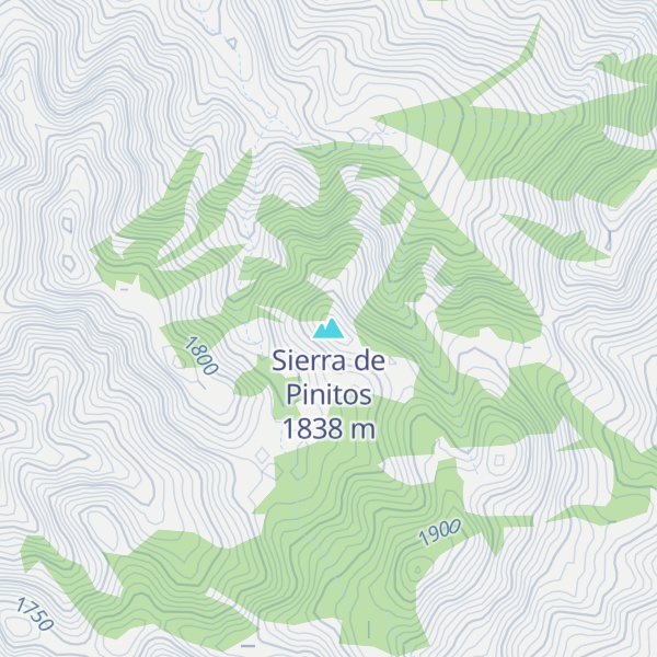 Map of Sierra de Pinitos