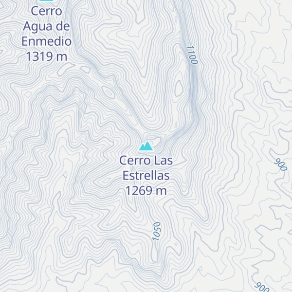 Map of Cerro Las Estrellas