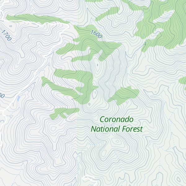 Map of Santa Rita Peak
